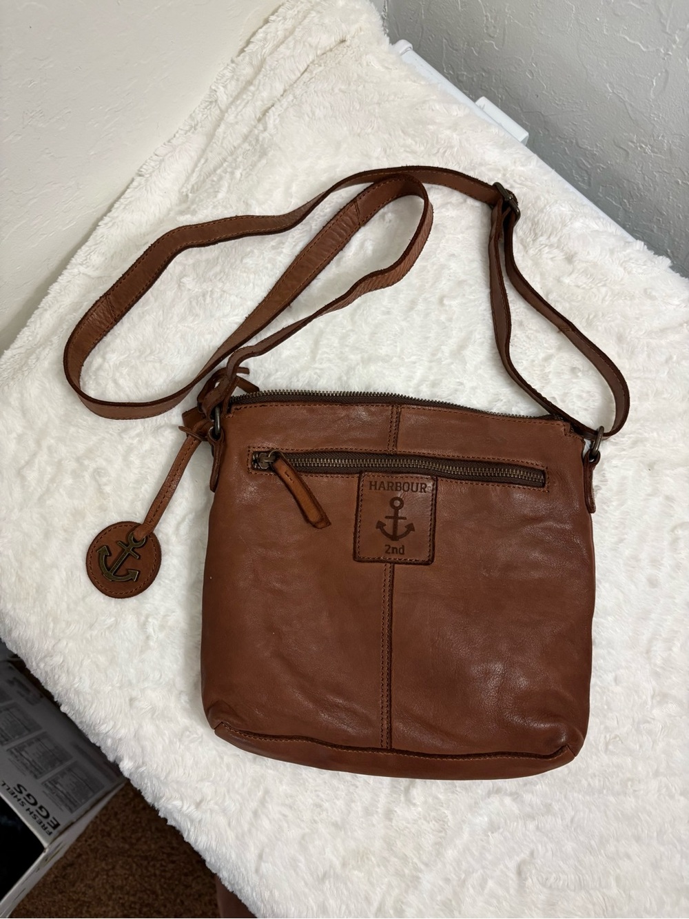 Brown Leather Crossbody Bag